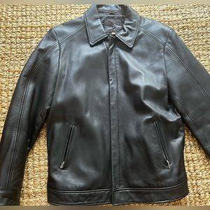 Leather coat